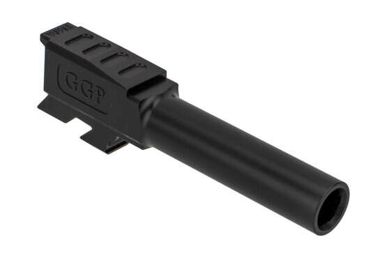 Grey Ghost Precision threaded match grade 416R stainless barrel for Glock 43 handguns with slick nitride finish